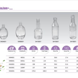 Clear Glass Drink Bottles 40ml - 170ml